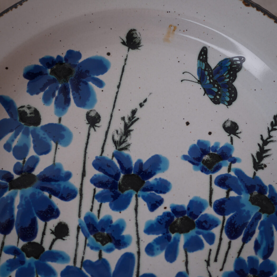 Tallerkner med Blå Blomster, 6 stk. 5