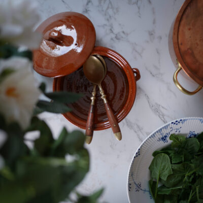 Lille Brun Terrin i Keramik