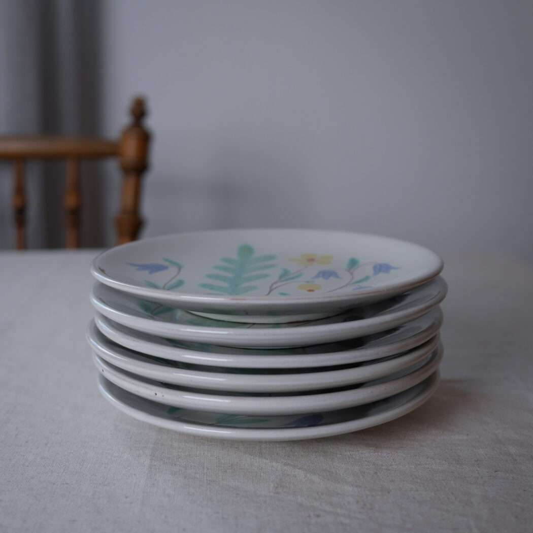 Små Tallerkner med Forårsblomster, 6 stk. 2