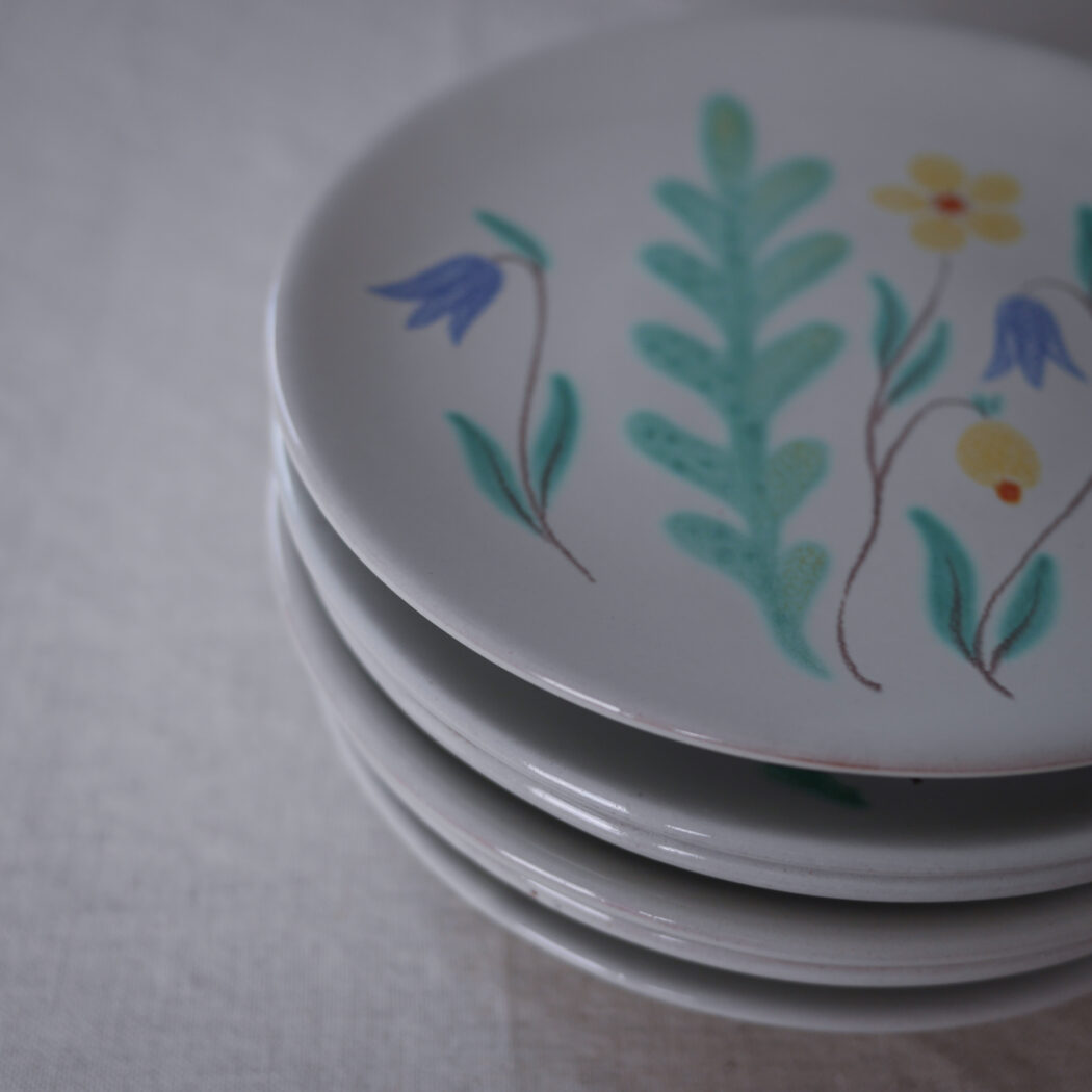 Små Tallerkner med Forårsblomster, 6 stk. 3
