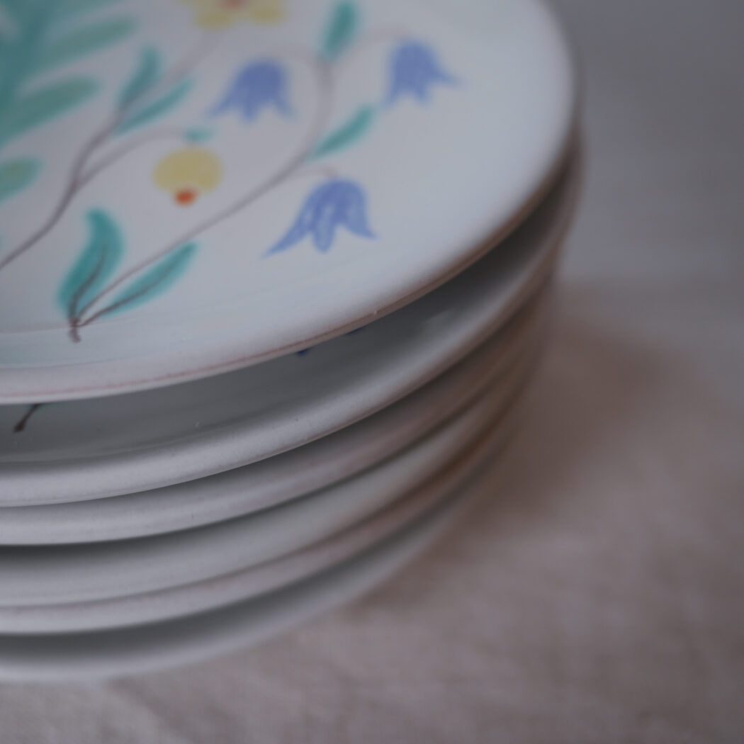 Små Tallerkner med Forårsblomster, 6 stk. 4