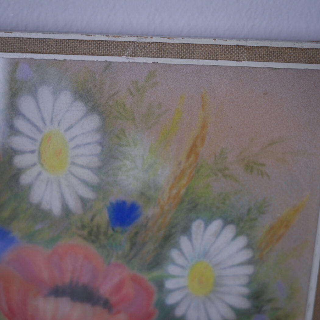 Smukt Billede med Håndmalede Blomster 4