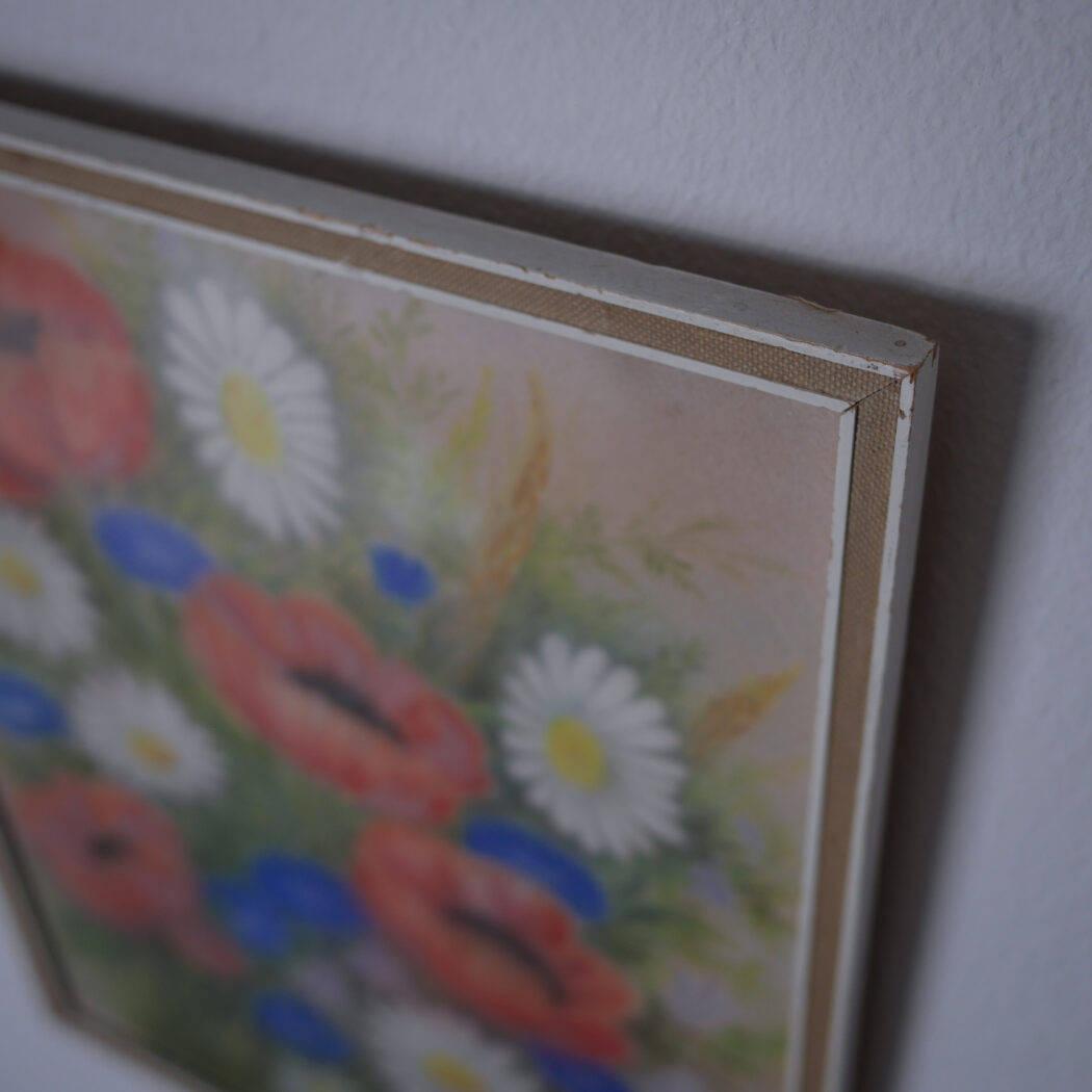 Smukt Billede med Håndmalede Blomster 5