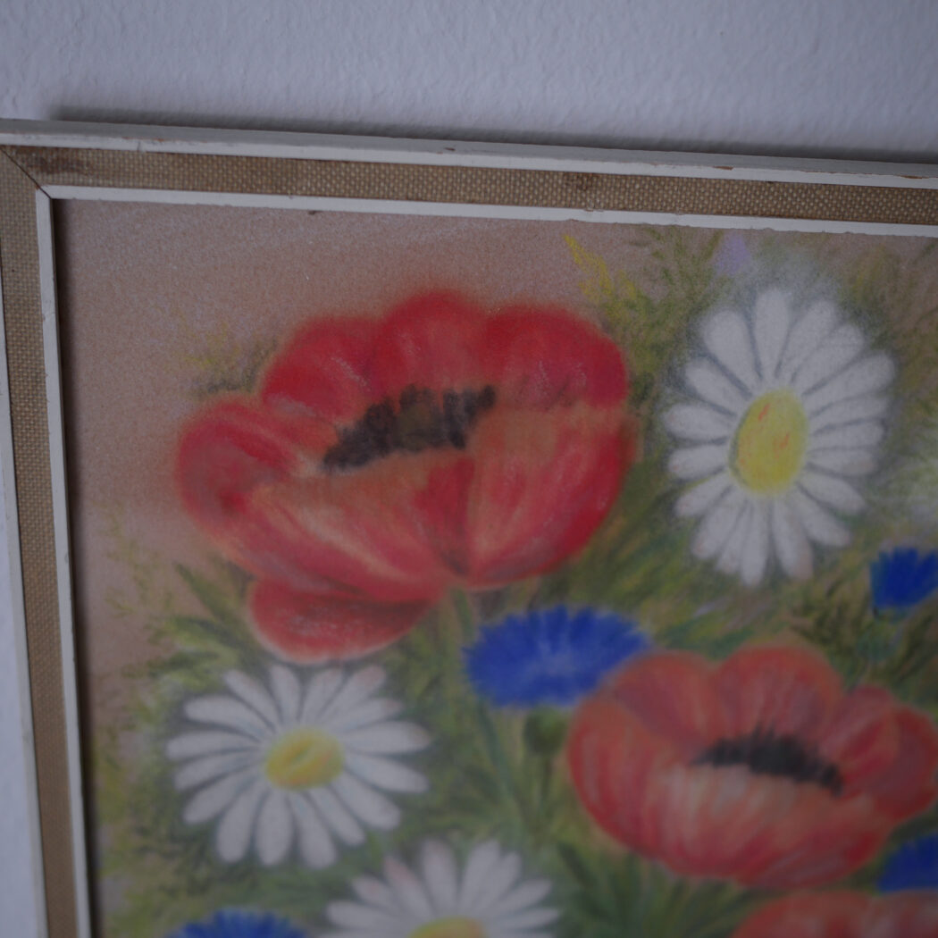 Smukt Billede med Håndmalede Blomster 6