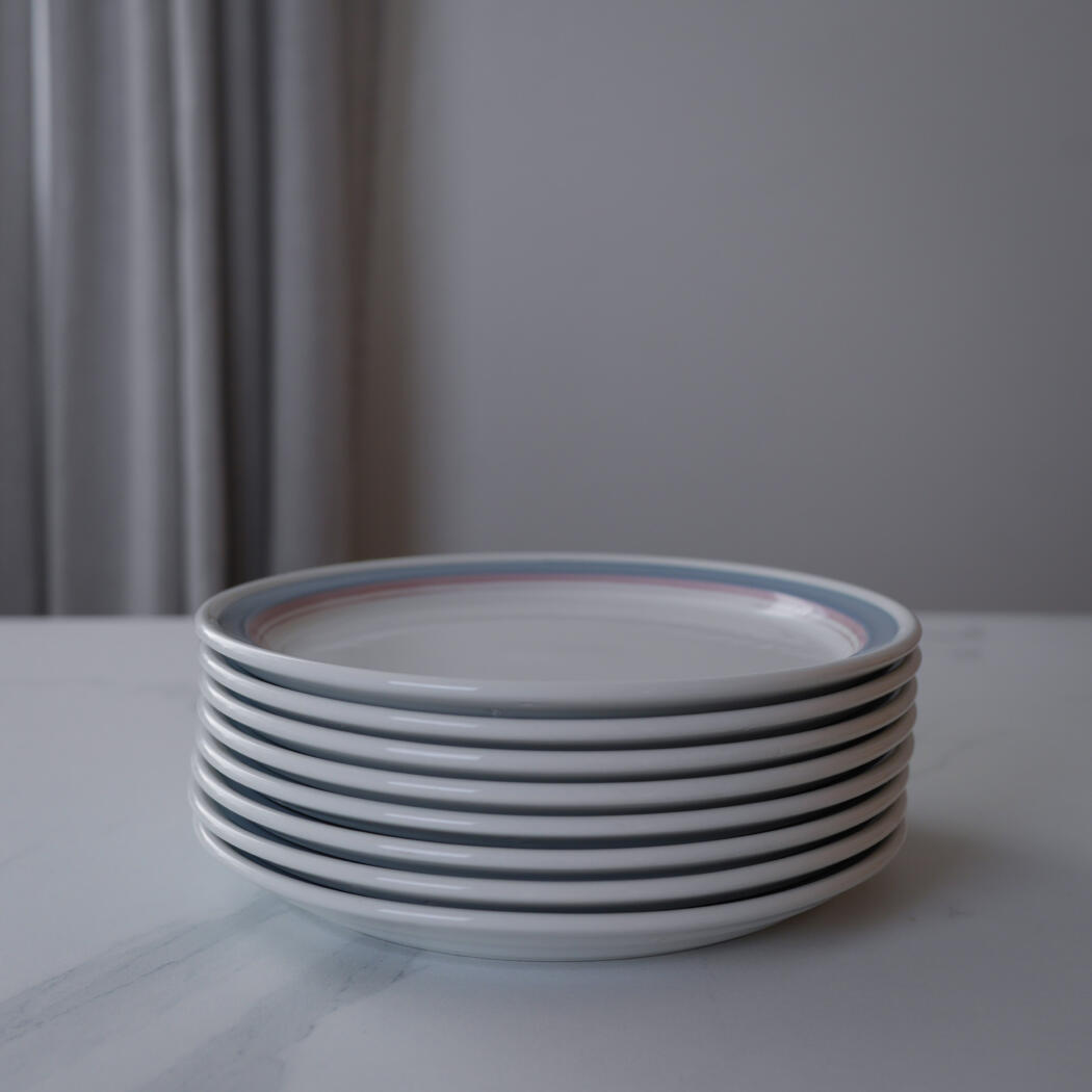 Pastelfarvede Frokosttallerkner, 8 stk. 4