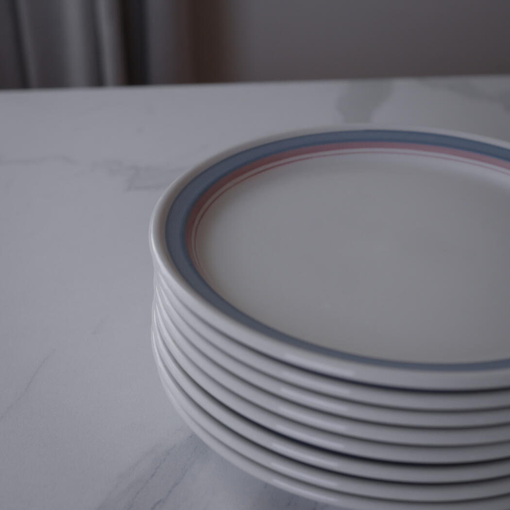 Pastelfarvede Frokosttallerkner, 8 stk. 5