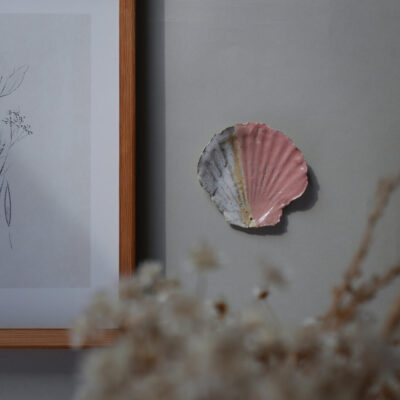 Lille Lyserød Keramikmusling