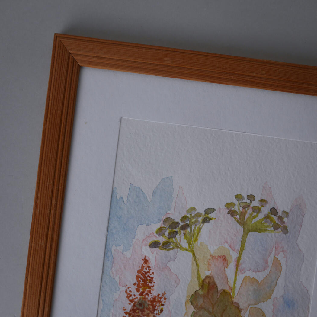 Akvarel Blomsterbillede 3