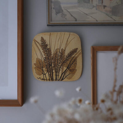 Naturrelief med Blomsteraftryk