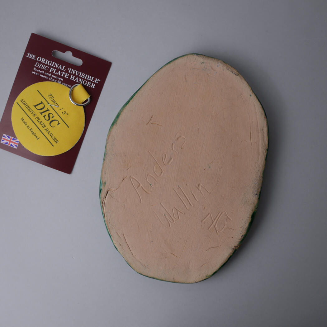 Håndlavet Grønt Keramik Relief 5