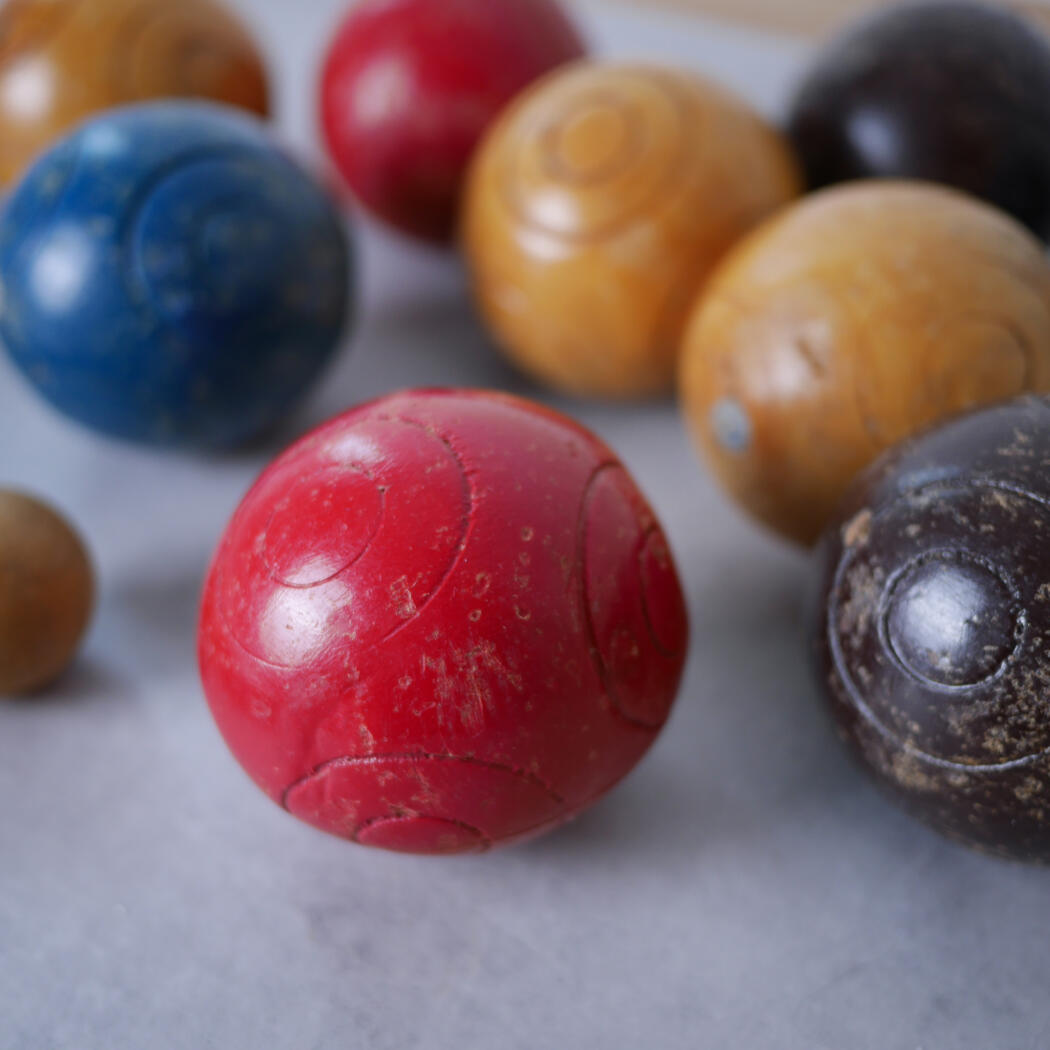 Retro Kroketkøller & Kugler i Træ, 4 personer 5