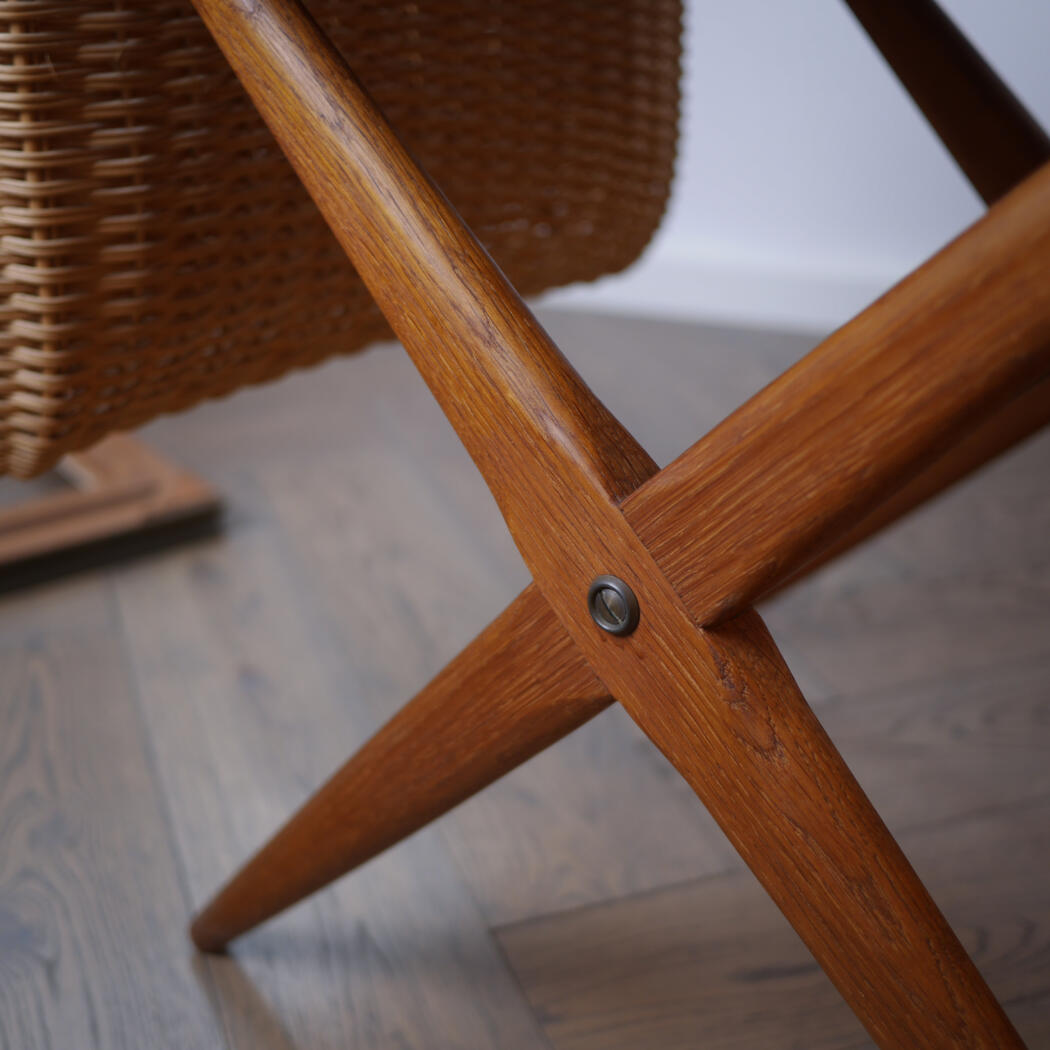 Retro Sofabord i Teak med Kurv 3