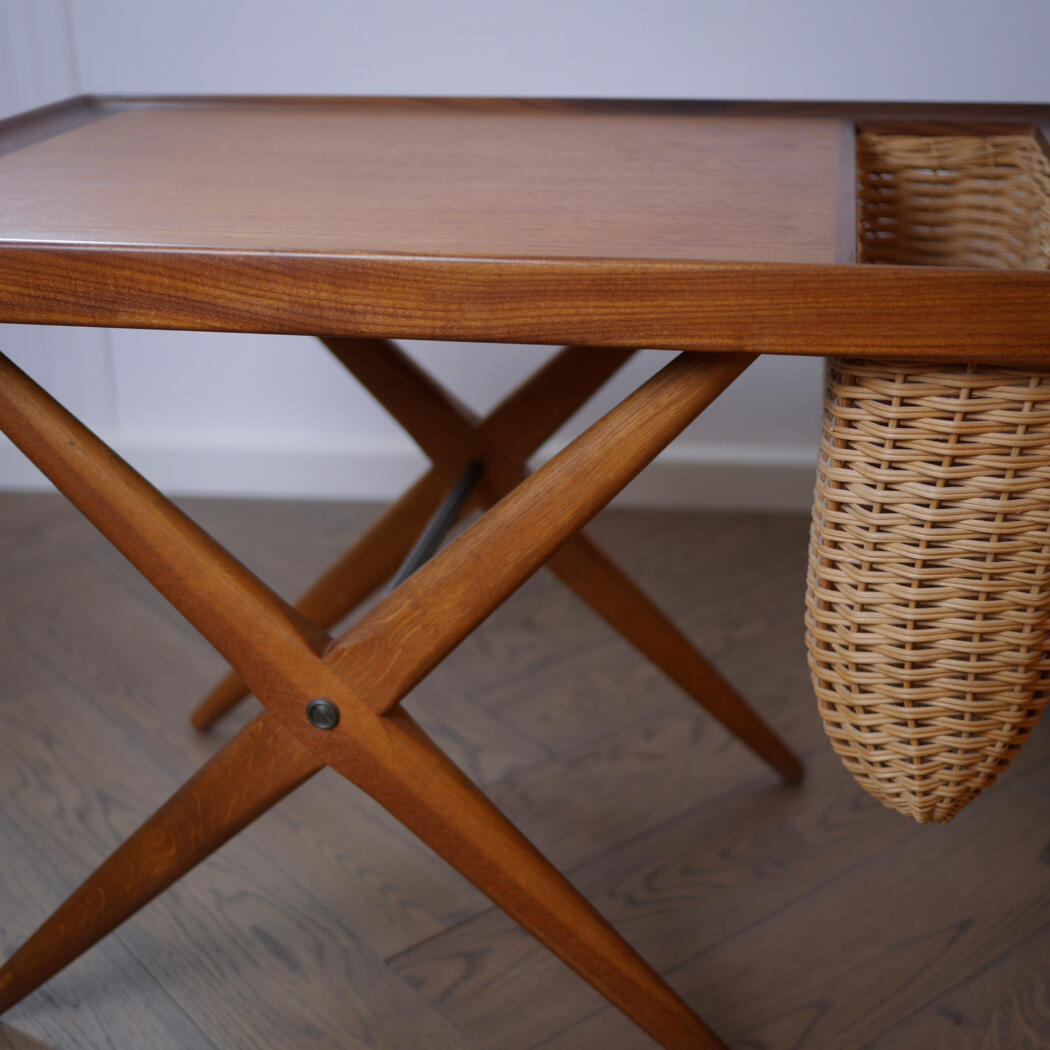 Retro Sofabord i Teak med Kurv 6
