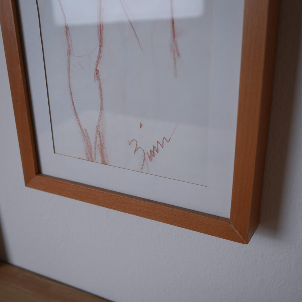 Stregtegning i Røde Toner, Kvinde eller Mand 2