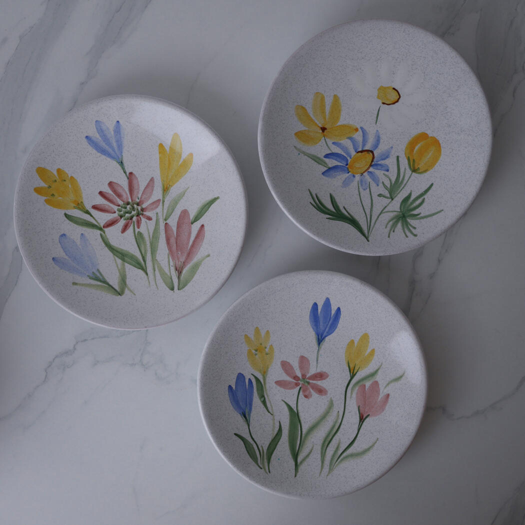 Små Tallerkner med Blomster, 10 stk. 4