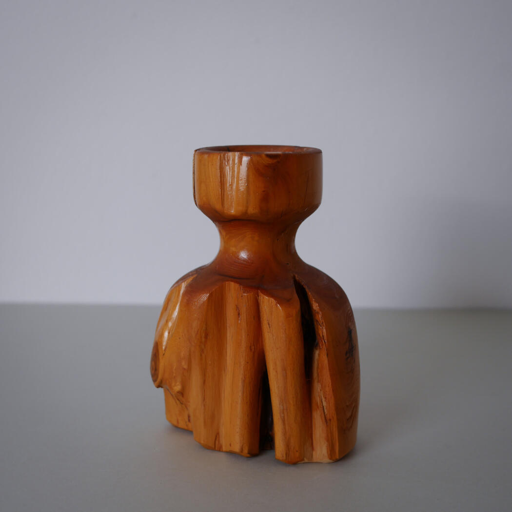 Rustik Stor Træ Skulptur / Stage 1
