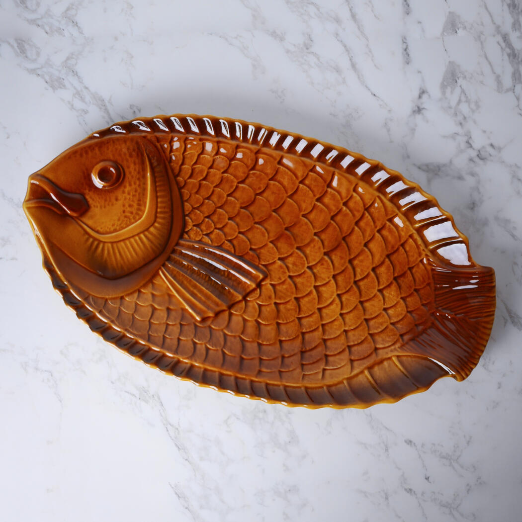 Kæmpe Brunt Fiskefad 1