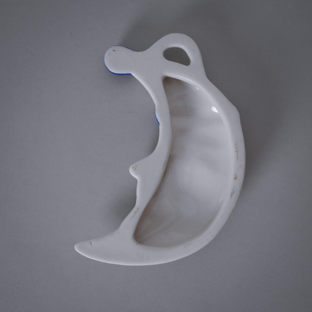 Italiensk Porcelæns Måne til Ophæng 5