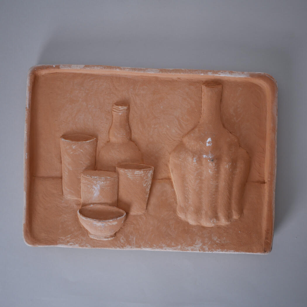 Ler Relief med Stilleben 1