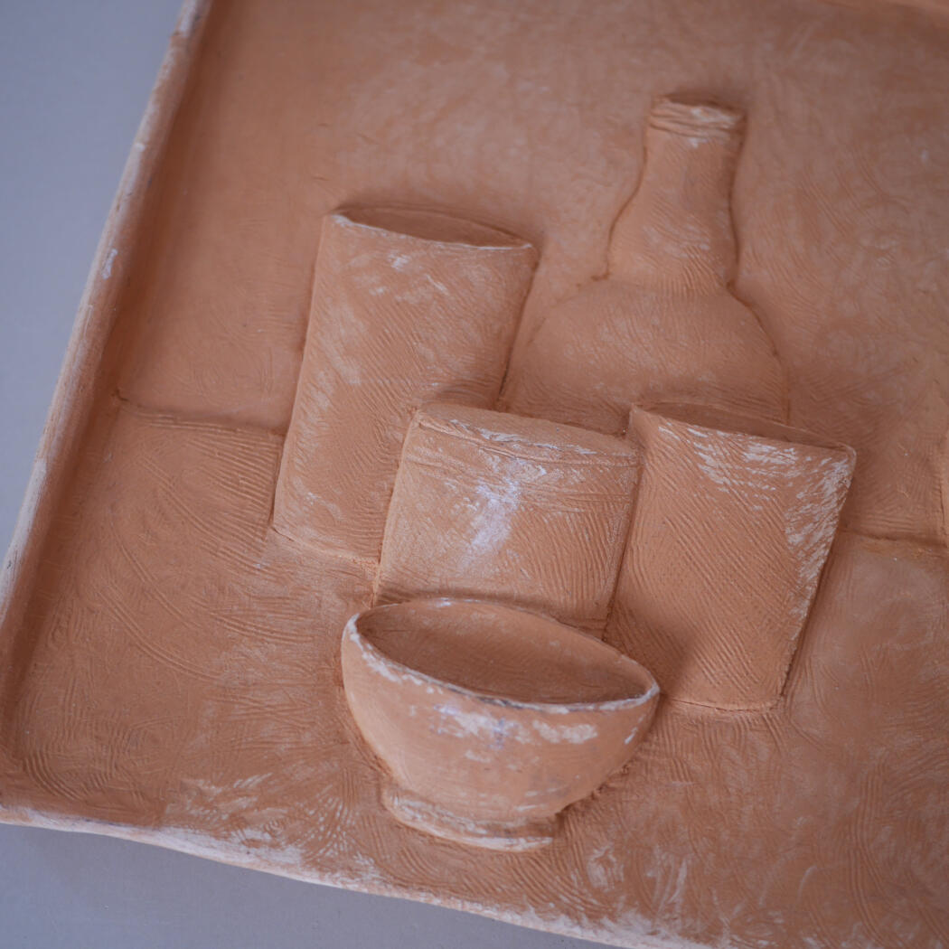 Ler Relief med Stilleben 3