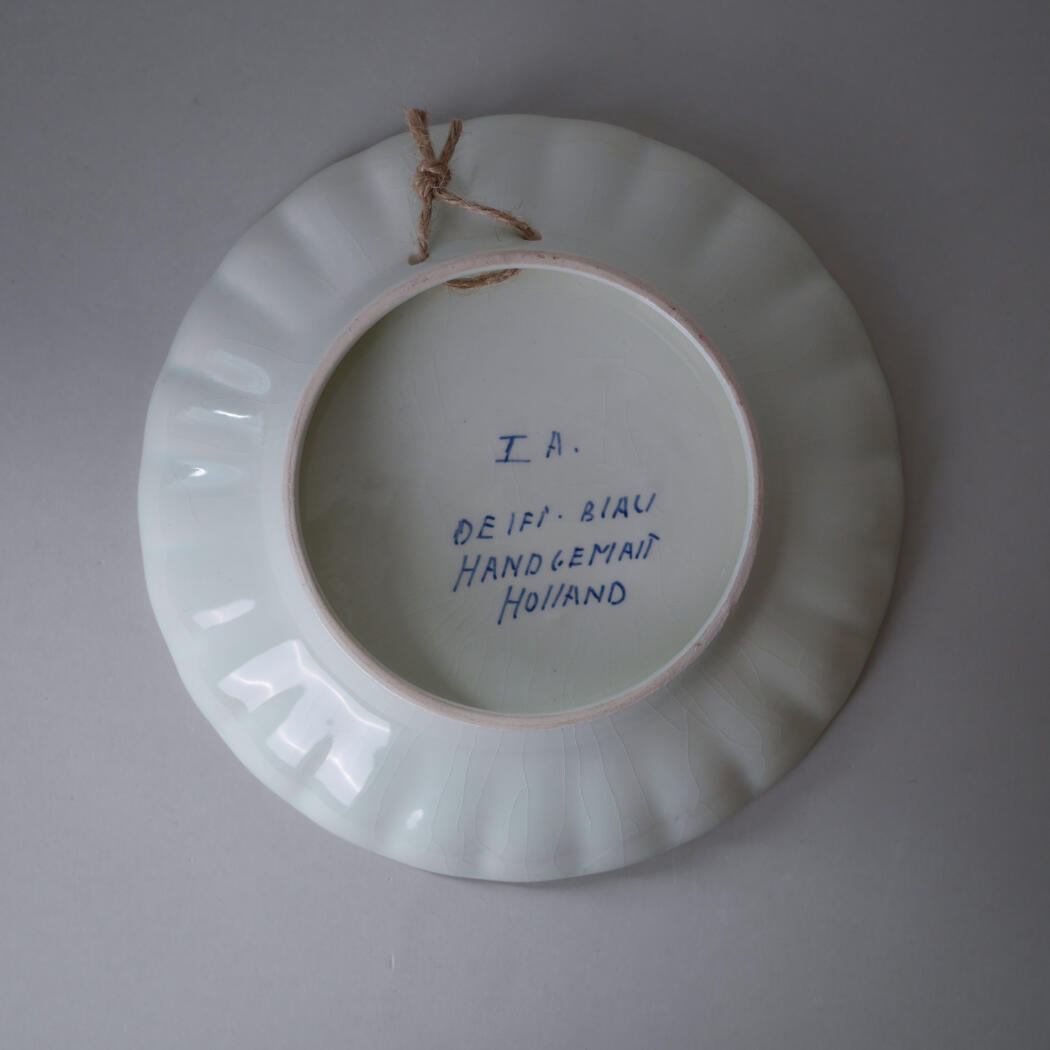 Lille Håndmalet Porcelænsplatte 6