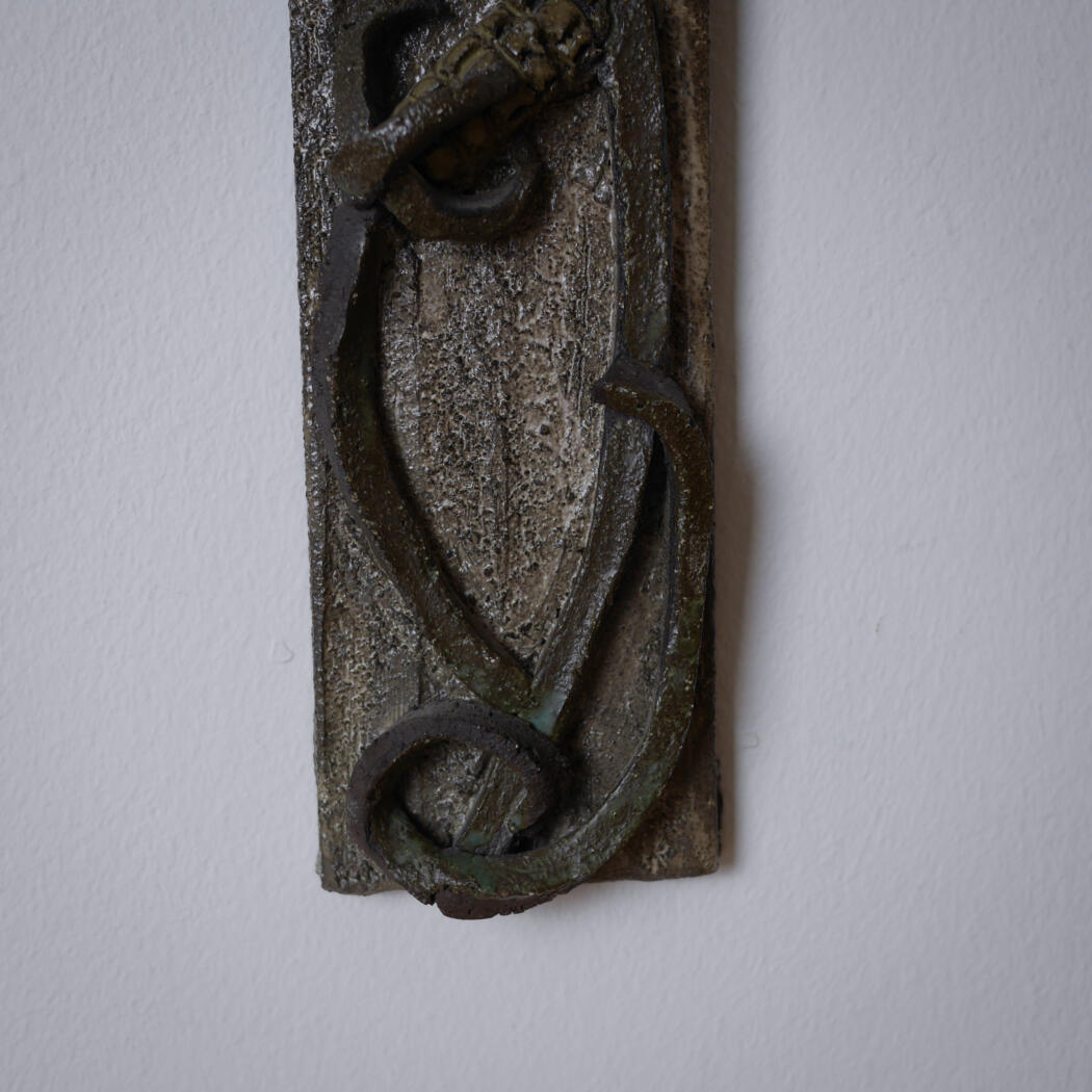 Højt Relief med Abstrakt Blomst 7