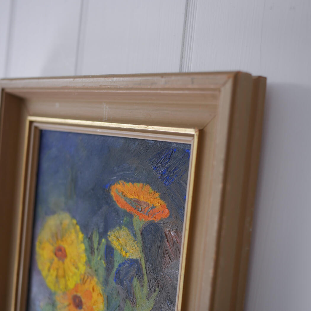 Lille Maleri med Gule Blomster 5