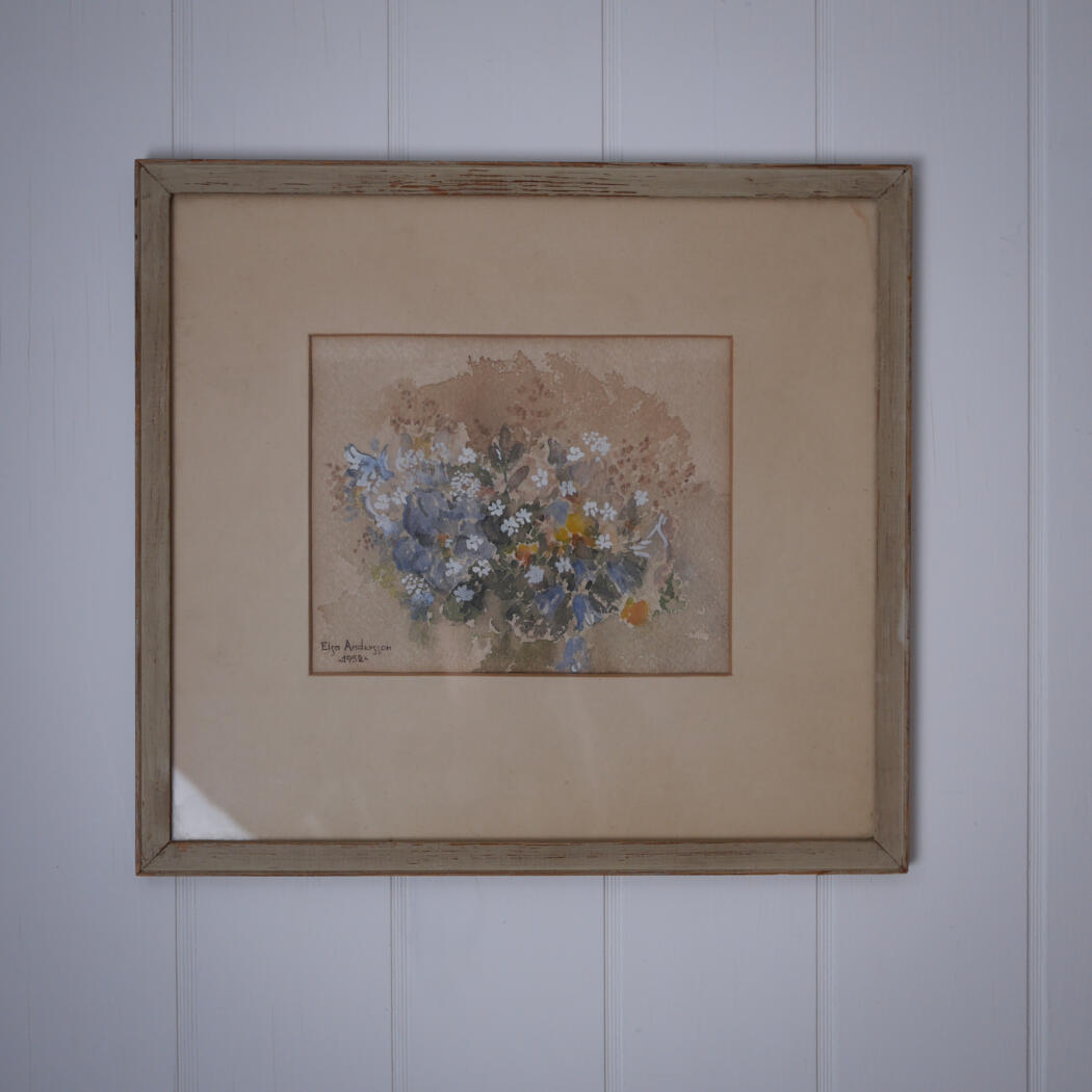 Lyst Akvarel Blomsterbillede 1
