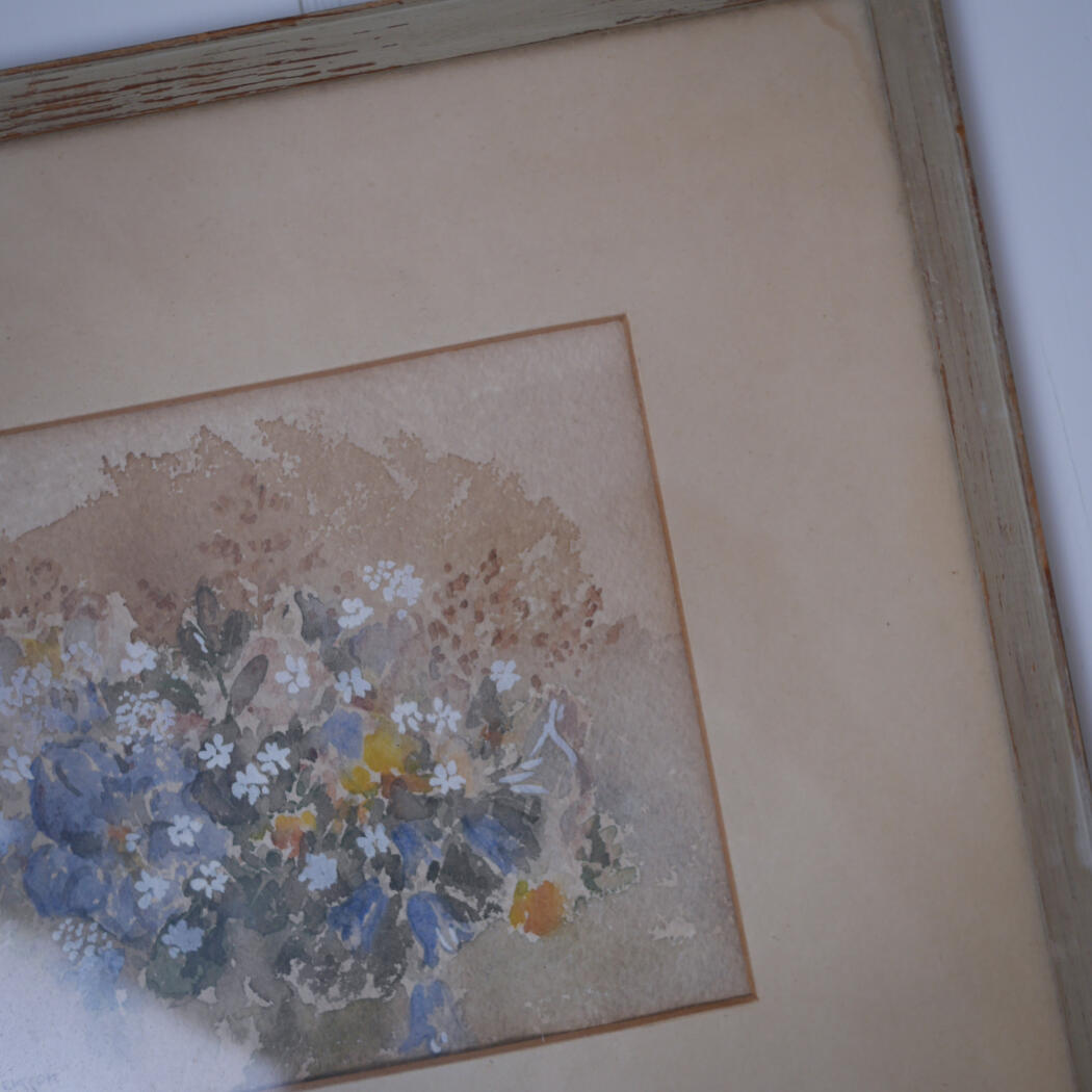 Lyst Akvarel Blomsterbillede 3