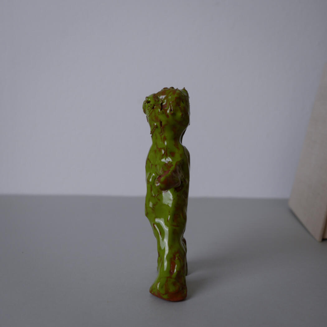 Håndlavet Grøn Keramik Figur 2