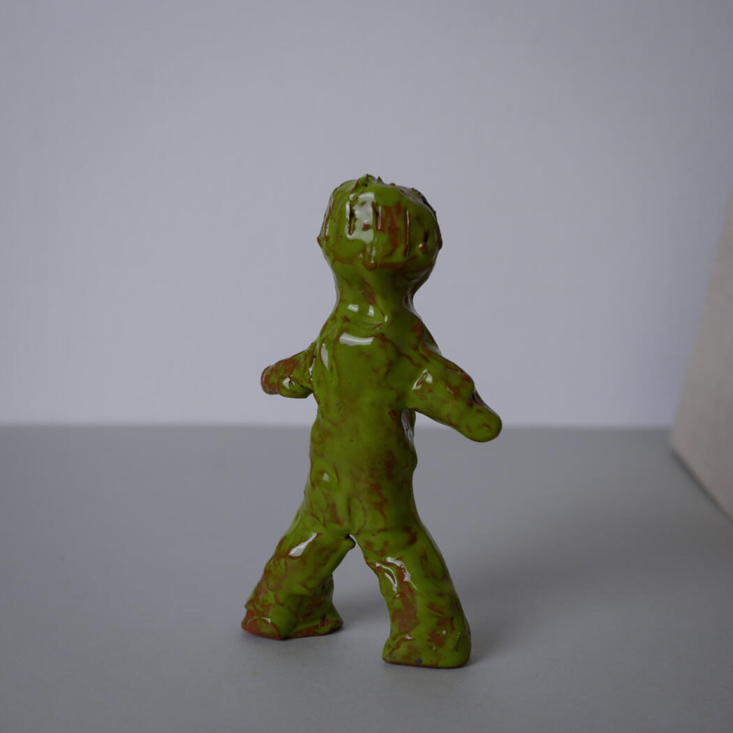 Håndlavet Grøn Keramik Figur 3