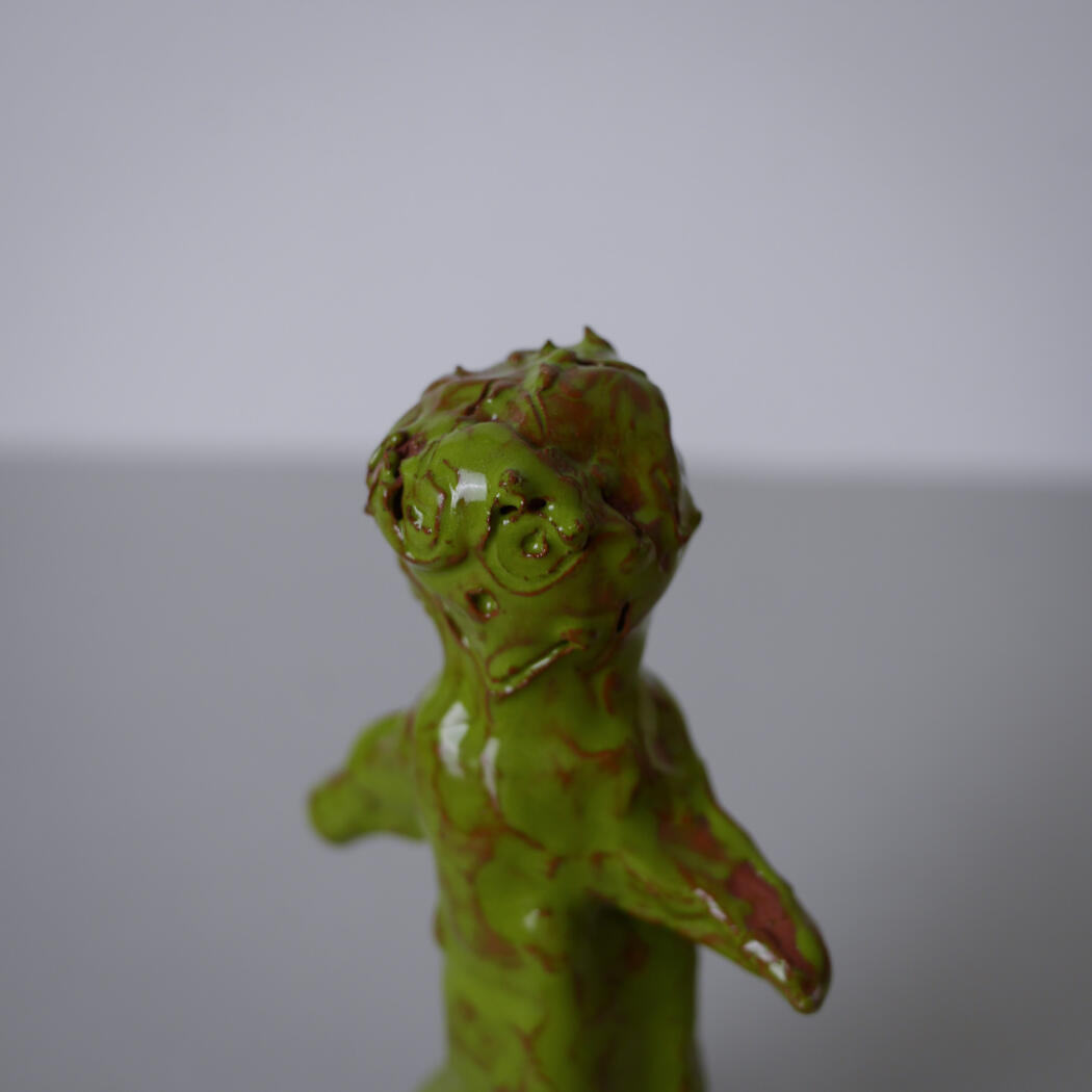 Håndlavet Grøn Keramik Figur 5