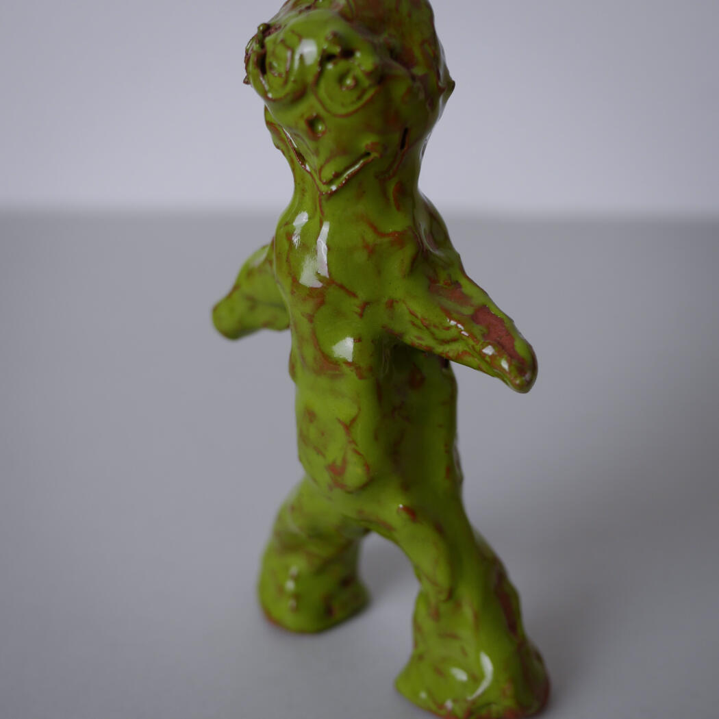 Håndlavet Grøn Keramik Figur 6