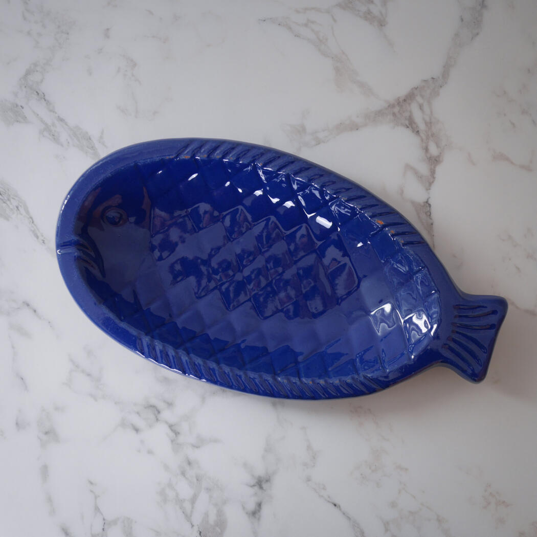 Blåt Fiske Fad 1