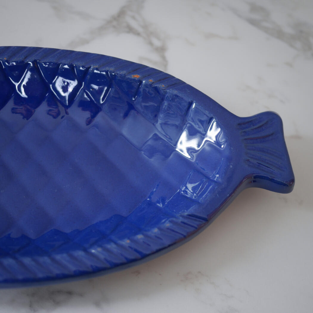 Blåt Fiske Fad 3