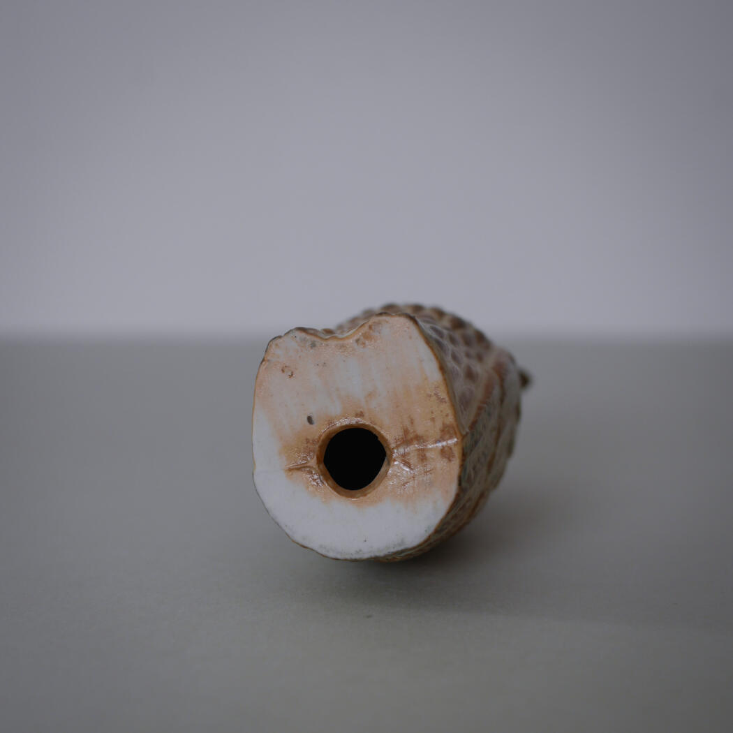 Beige Håndmalet Porcelænsugle 7