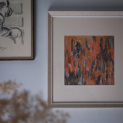 Billede med Abstrakt Orange Motiv