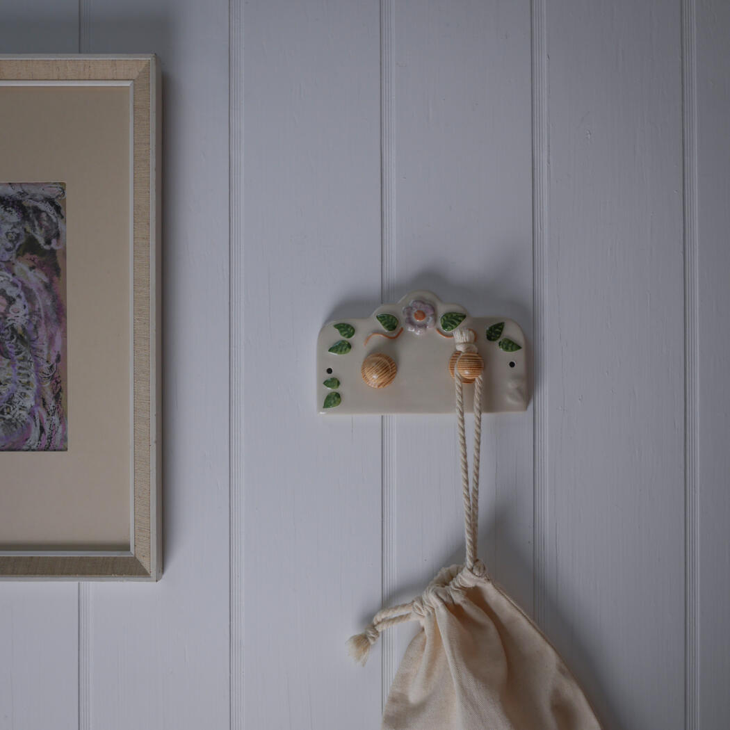 Porcelænsknage med Blomster