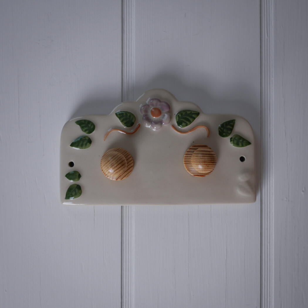 Porcelænsknage med Blomster 1
