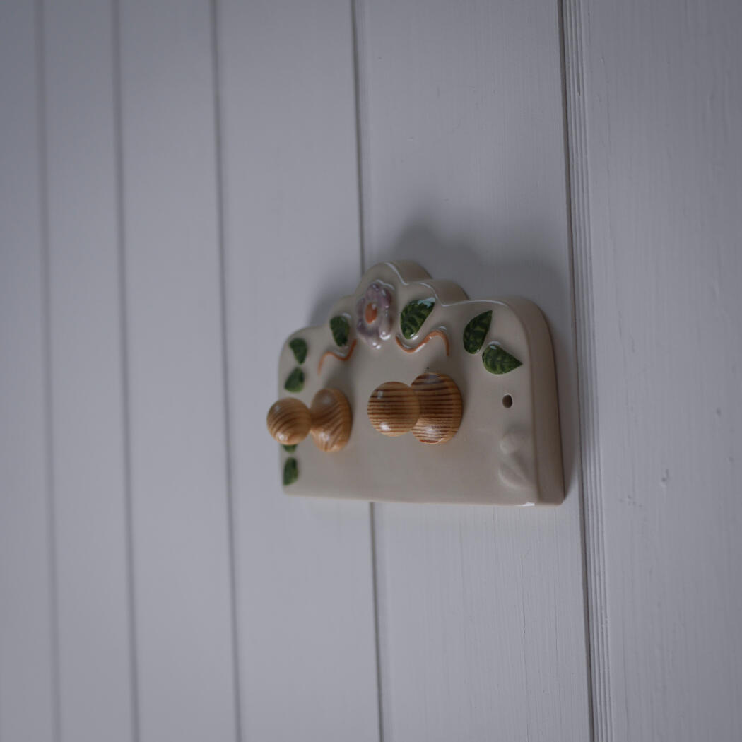 Porcelænsknage med Blomster 2