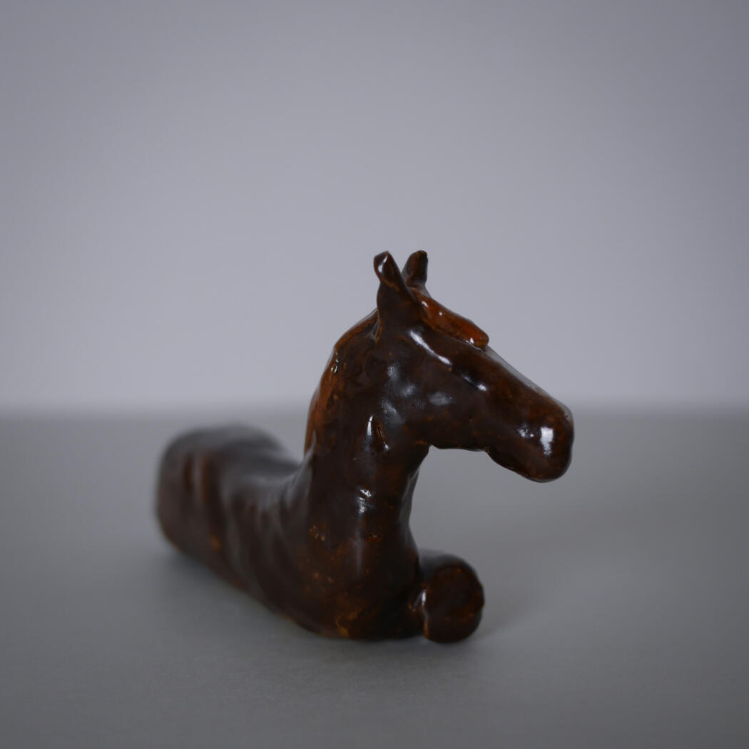 Håndlavet Brun Keramik Hest 1