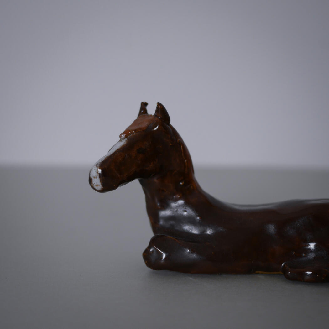 Håndlavet Brun Keramik Hest 2