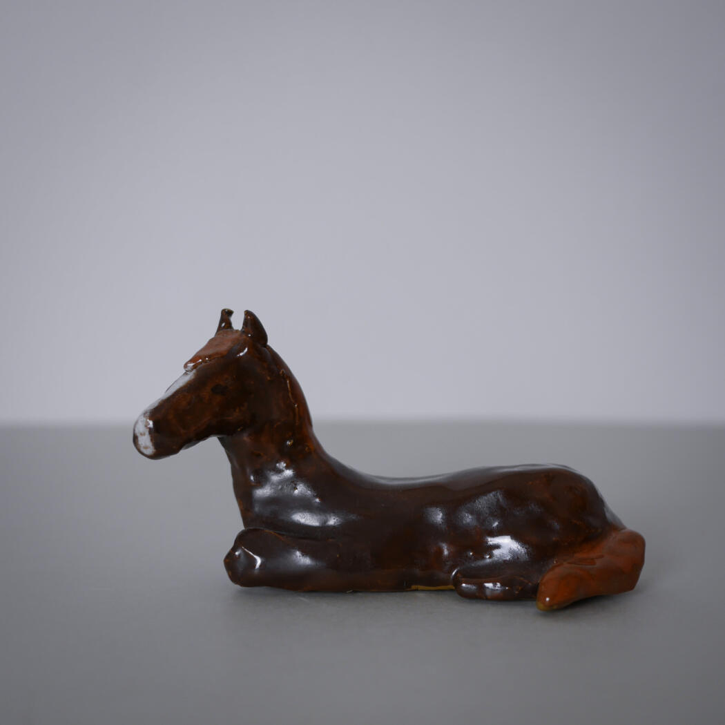 Håndlavet Brun Keramik Hest 3