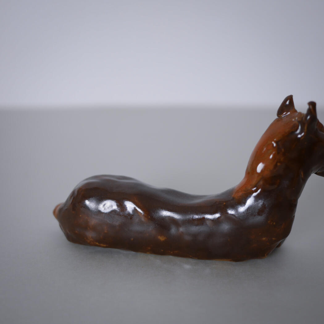 Håndlavet Brun Keramik Hest 6