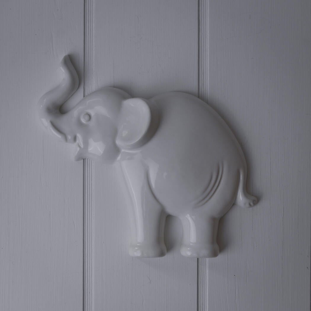 Stor Hvid Elefant til Væg 1