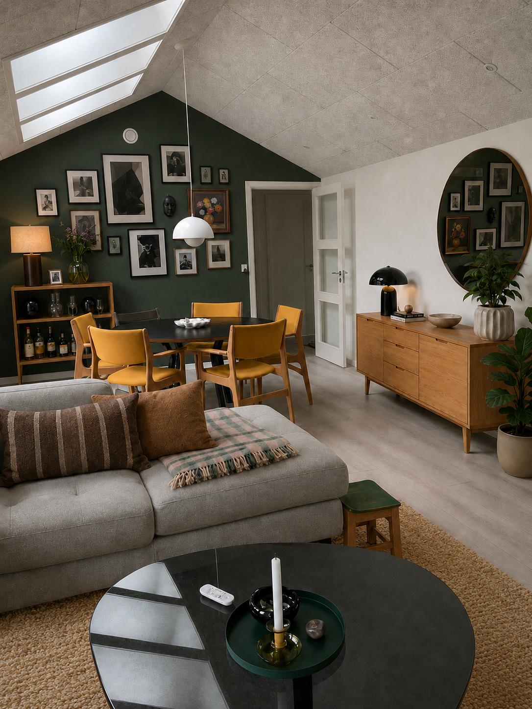 Sådan indrettede vi en stue i et nyt hus