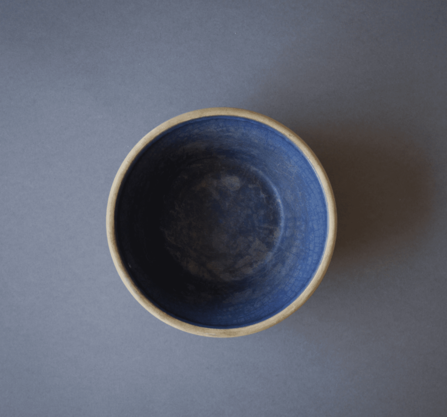 Blå keramikskåle, 4 stk. 7