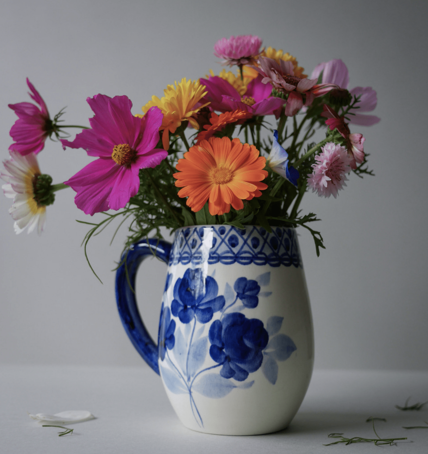 Stort krus med blomster 4