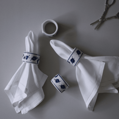 Porcelænsservietringe, 4 stk.