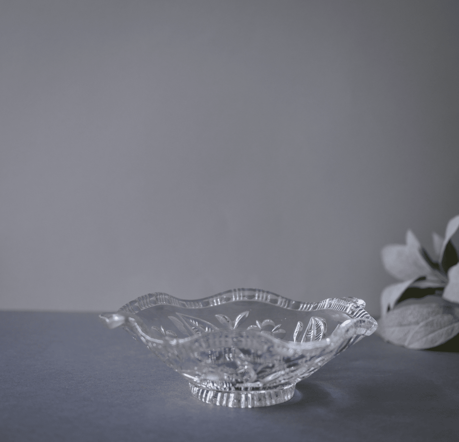Blomstret Glasskål 3